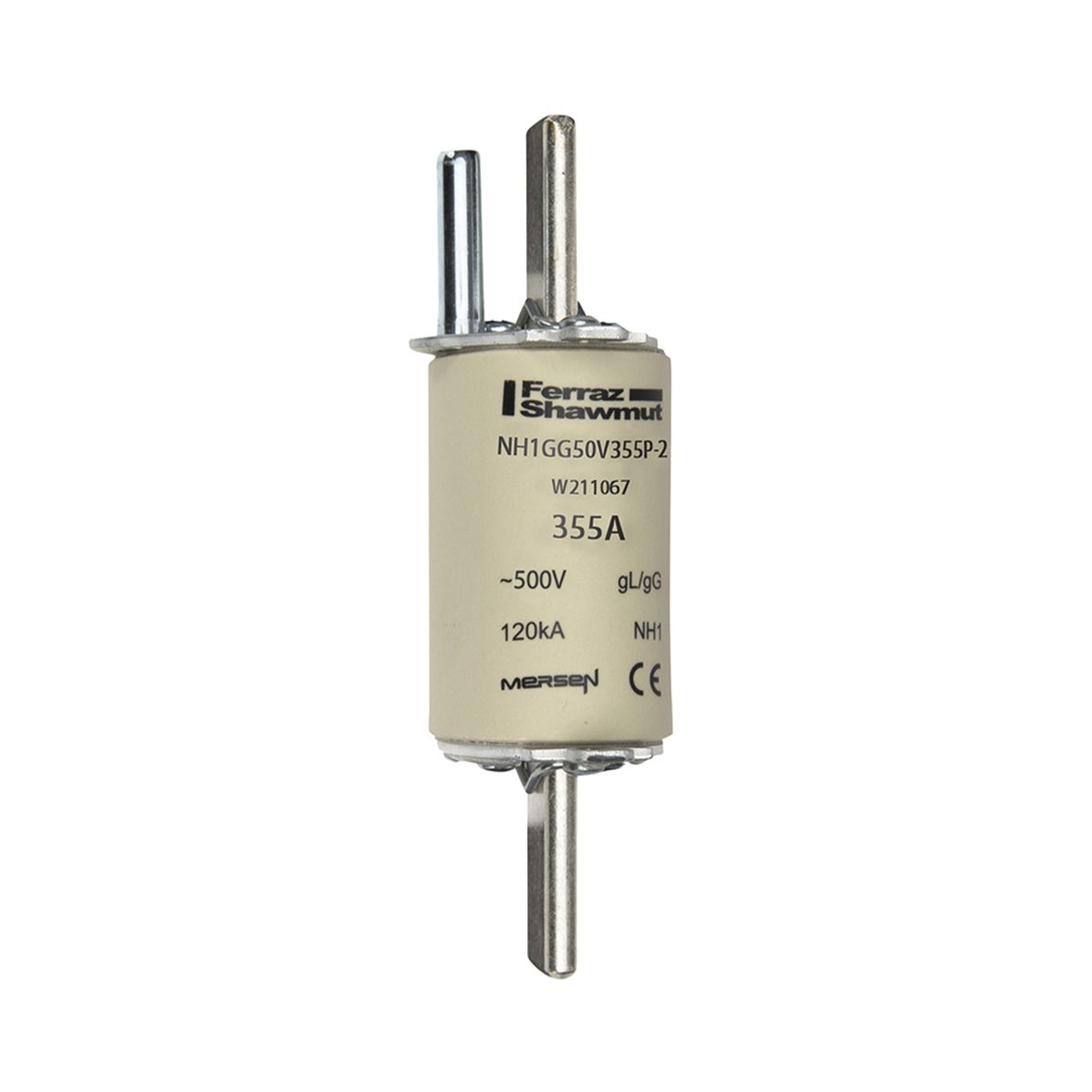 W211067 - NH fuse-link gG, 500VAC, size 1, 355A with striker